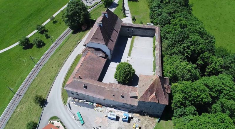 2017 06 15 2 Drone Chateau Castle Vaulruz LaTorpille