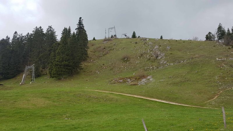 Tête de Ran proche de la piste de luge d'été à la Vue des Alpes
