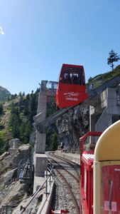 Le Minifunic dans le valais comme le funiculaire Sierre-Montana-Crans