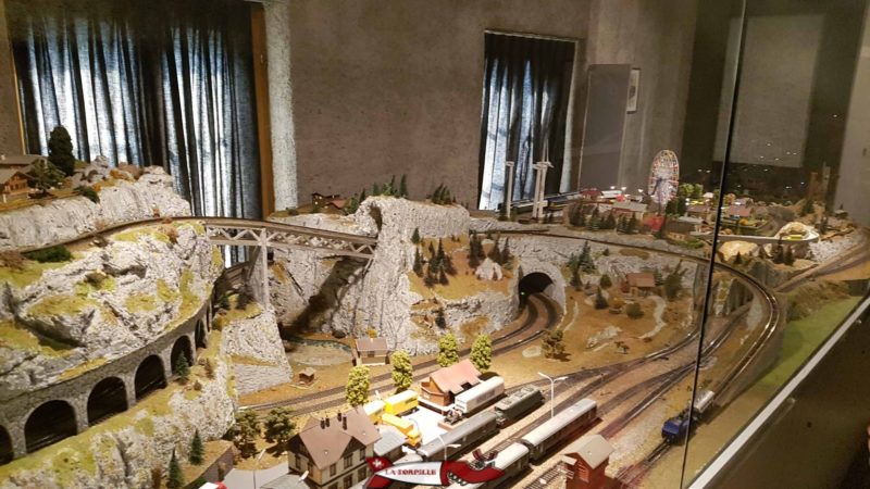 Maquette de train miniature au musée du fer et du chemin de fer à Vallorbe
