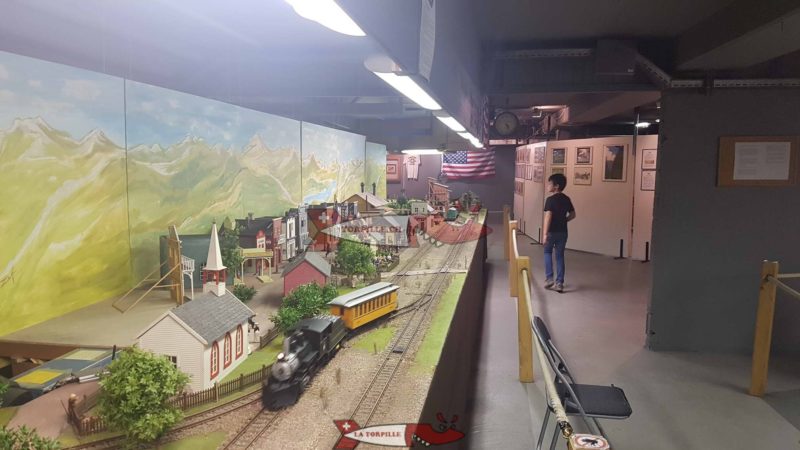maquette au sous-sol de la fondation suisse des trains miniatures