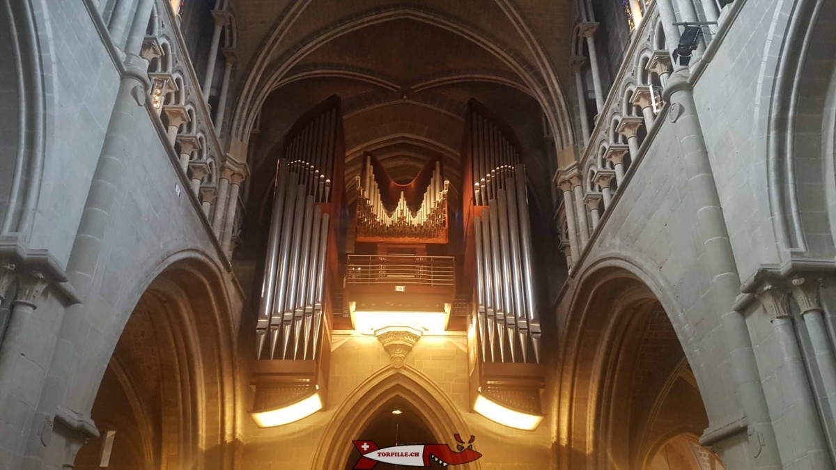 L'orgue de la cathédrale de Lausanne unique au monde.