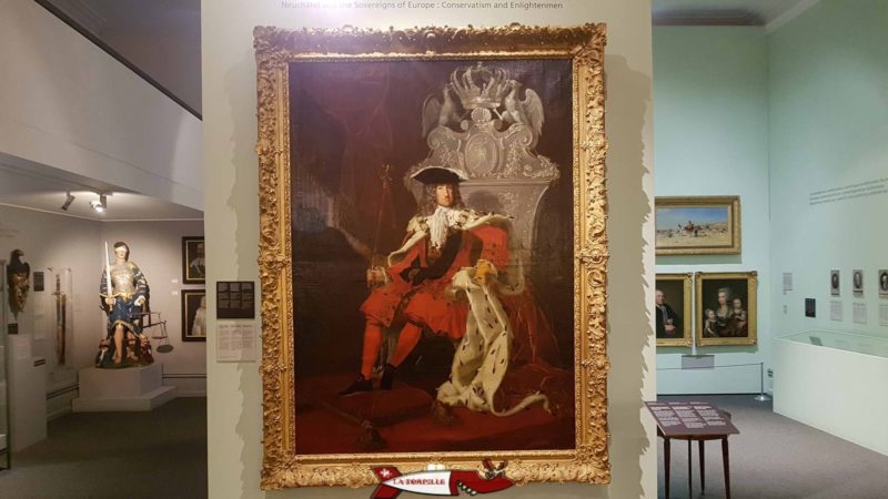 une peinture du Roi de Prusse dans la partie "histoire" du musée d'art et d'histoire de neuchatel