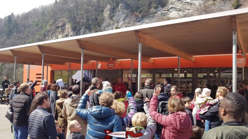 Point de Rendez-vous devant la réception à l'heure de la visite. - mines de sel de Bex