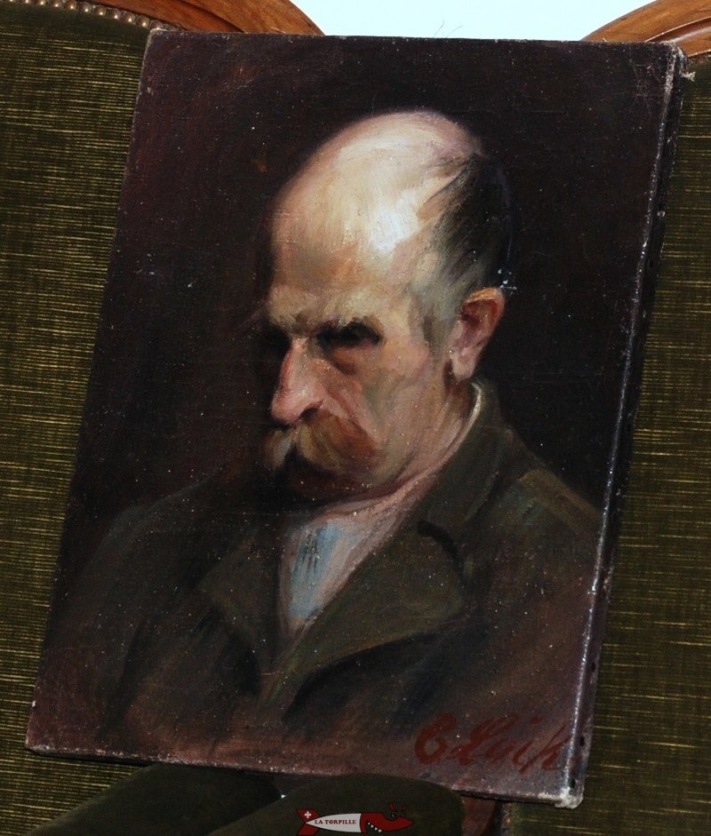 Un portrait de Joseph-Samuel Farinet- Il donne son nom à la passerelle à Farinet