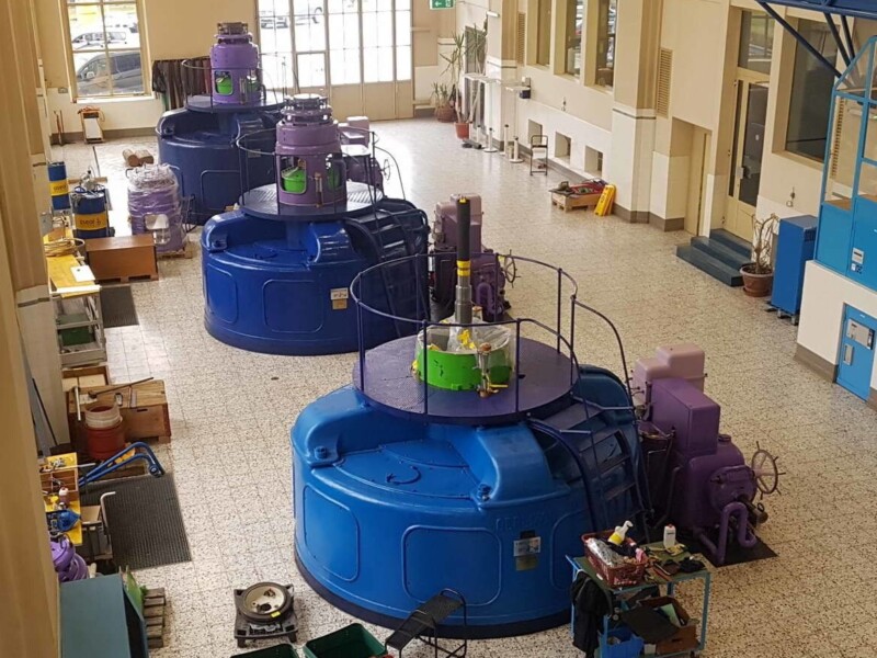 La salle des turbines.