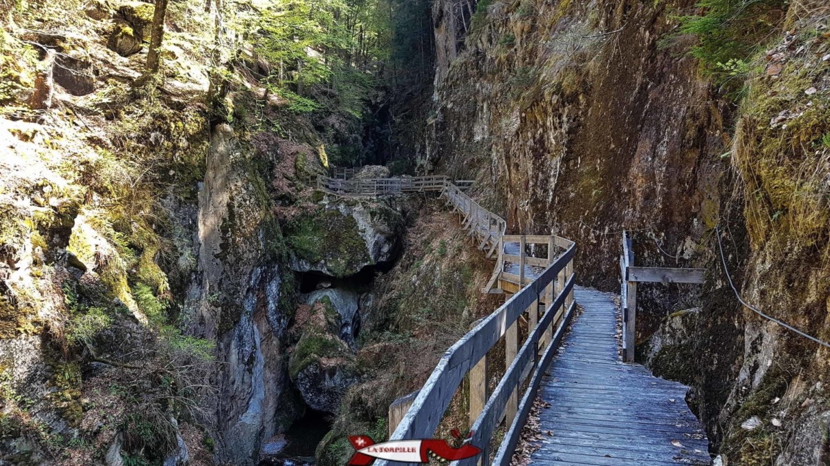 Les gorges Mystérieuses font partie des plus belles gorges de Suisse Romande