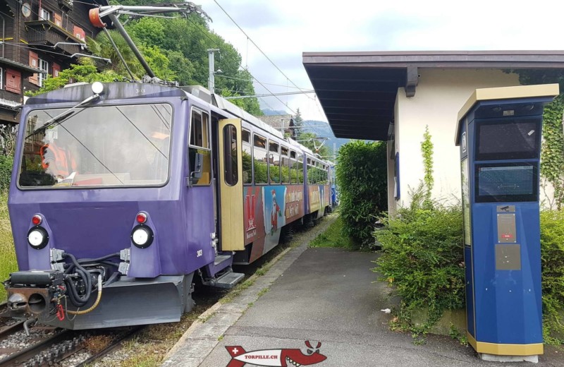 La gare des Planches pour accéder aux gorges du chauderon. Gorges du chauderon, Montreux.
