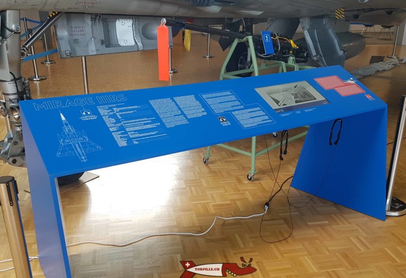 table d'information au Musée de l’Aviation Militaire de Payerne Clin D'Ailes