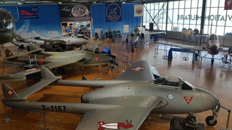 La halle 2 du musée de l'aviation militaire de Payerne