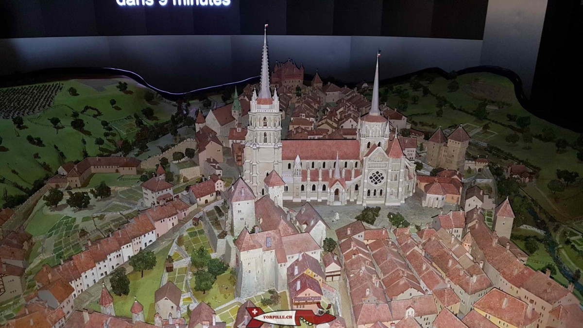 maquette de la cathédrale de Lausanne - histoire de la suisse romande