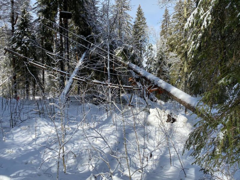 L'accrobranche du Parc des Diables détruit par une avalanche
