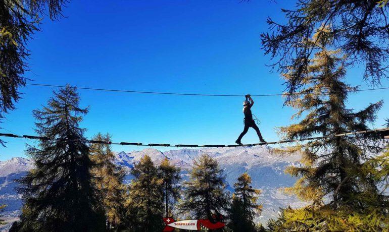 🌲⚡ Accrobranche Forêt Aventures – Vercorin