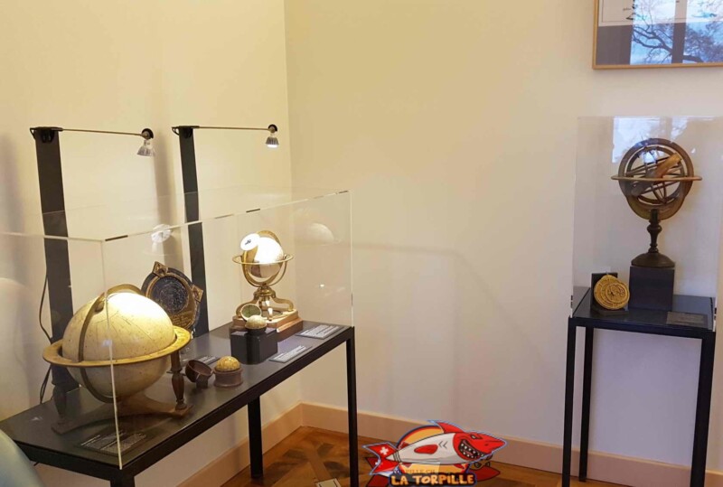 la section sur l'Astronomie au musée d'histoire des sciences à genève