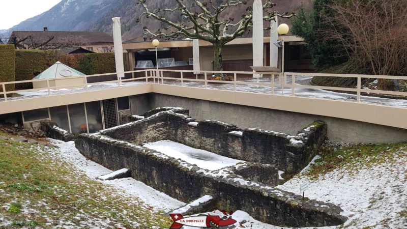 le bar extérieur dans le parc de la fondation Gianadda