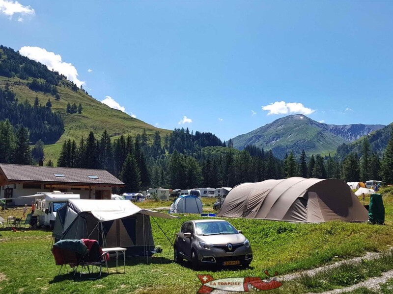 Le camping de la Fouly.