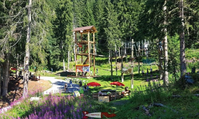 🌲 Accrobranche Sentier Suspendu de Verbier