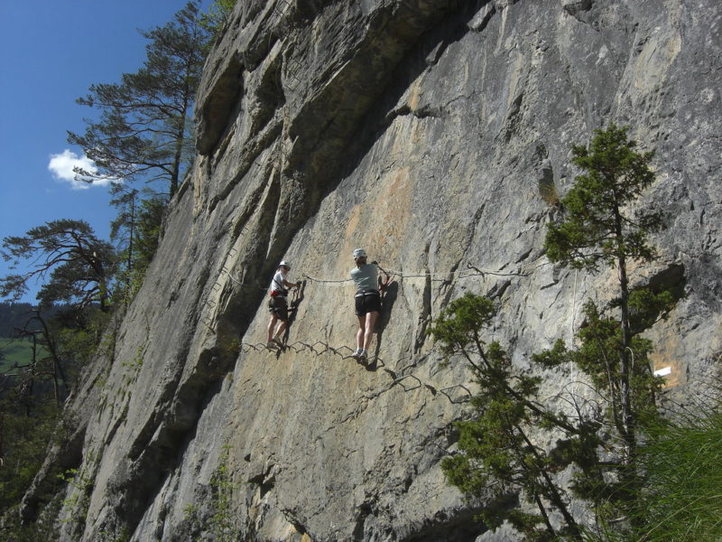 via ferrata champery tiere