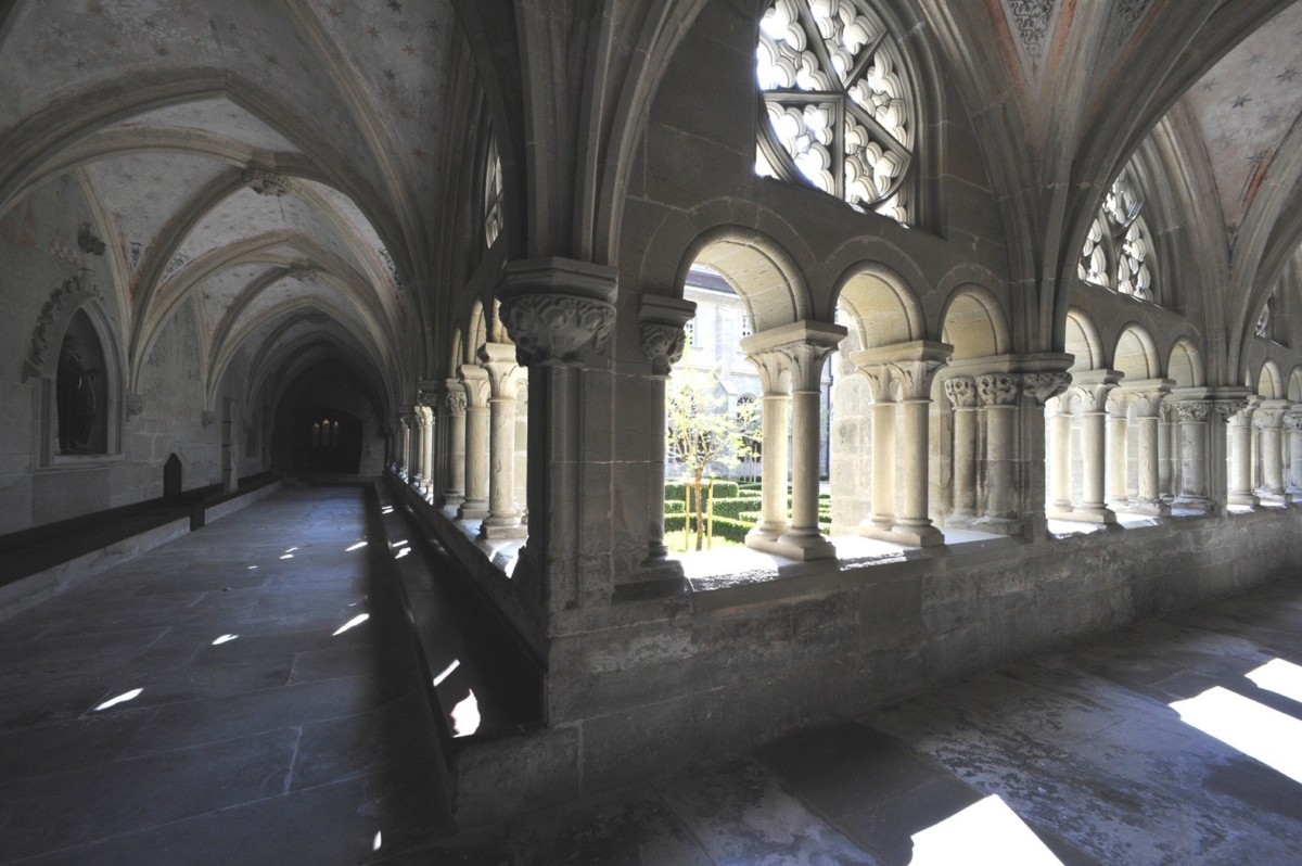 Le cloitre de l'abbaye de Hauterive