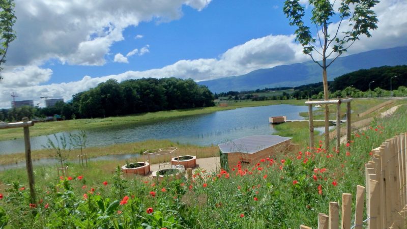 Le lac artificiel des Vernes construit en 2017