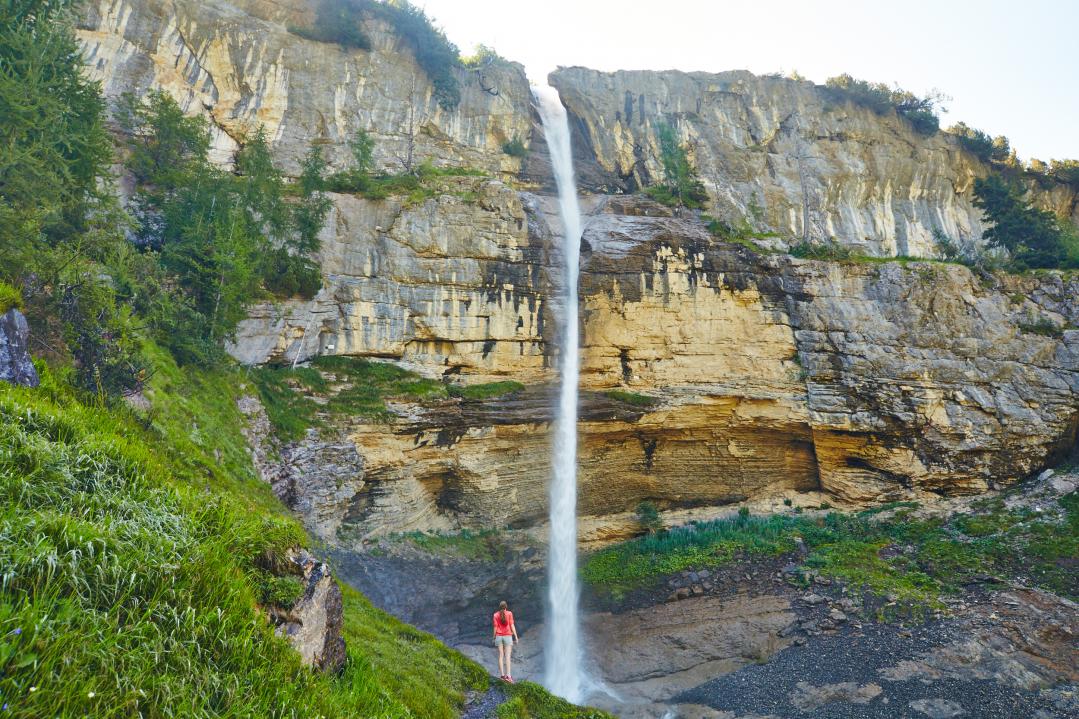 La cascade du Dar dans les Alpes vaudoises.