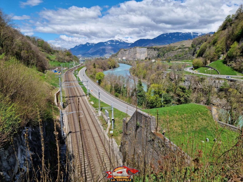 Vue depuis le château direction nord-ouest.