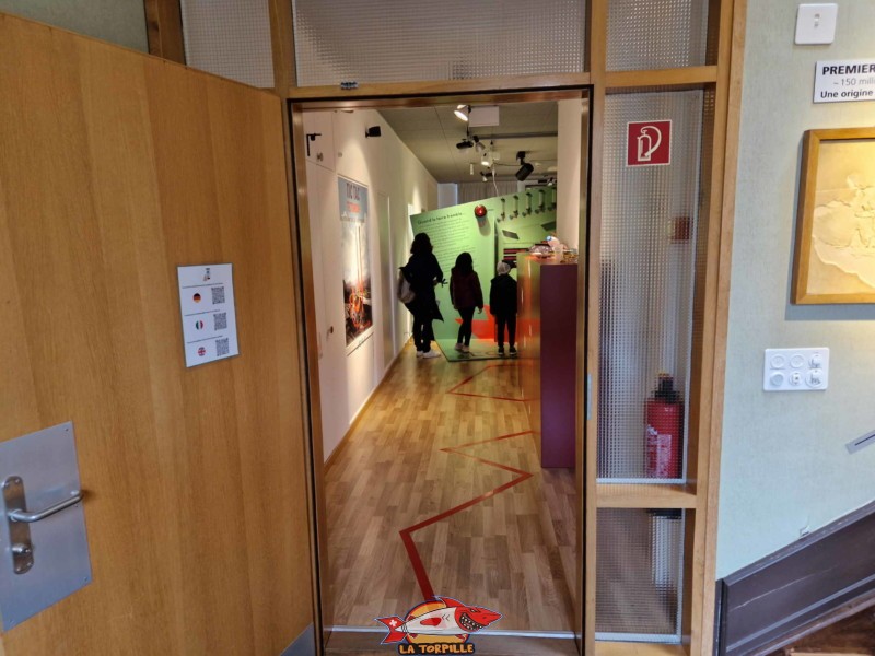 L'entrée de l'exposition temporaire au 1er étage.