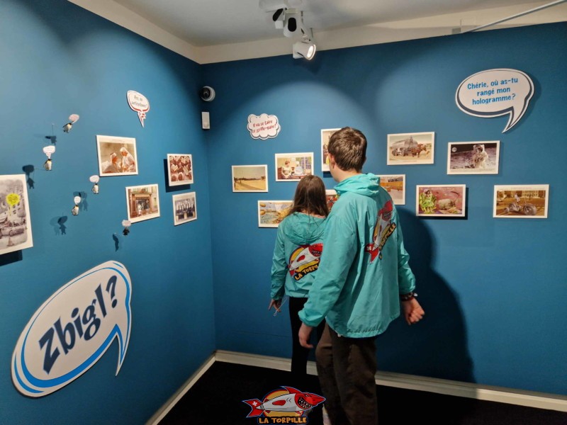 Un mur consacré à des affiches de Plonk et Replonk. musée du pire, plonk et replonk. porrentruy. 