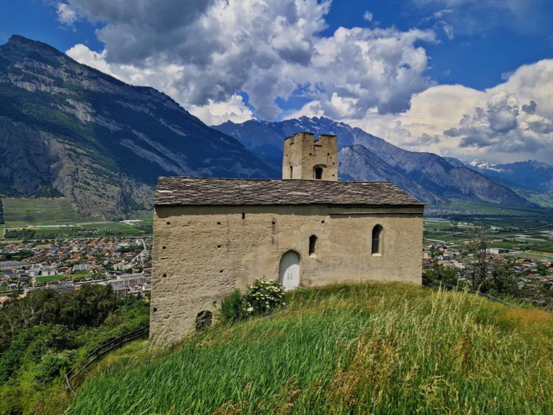 La chapelle depuis le sud.