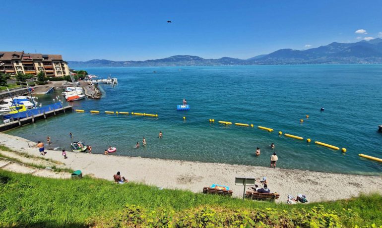 🏖️ Plage de la Bâtiaz – St-Gingolph