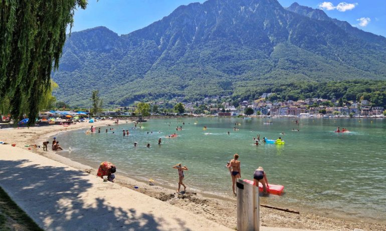 🏖️ Plage Rive Bleue – Le Bouveret