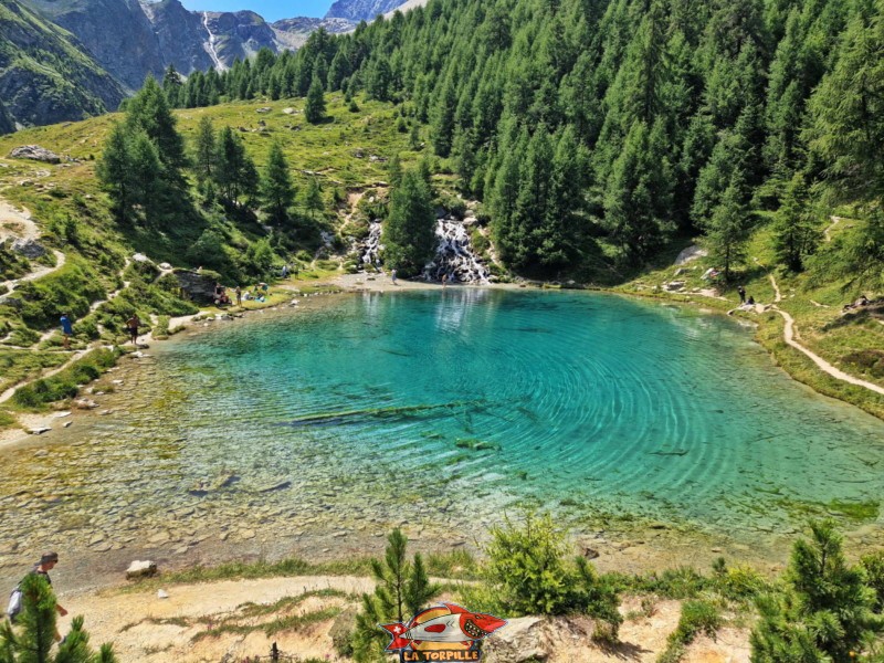 vue est, lac bleu arolla