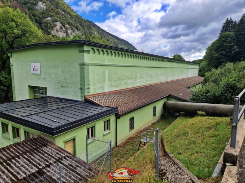 La conduite forcée juste avant la centrale de la dernier