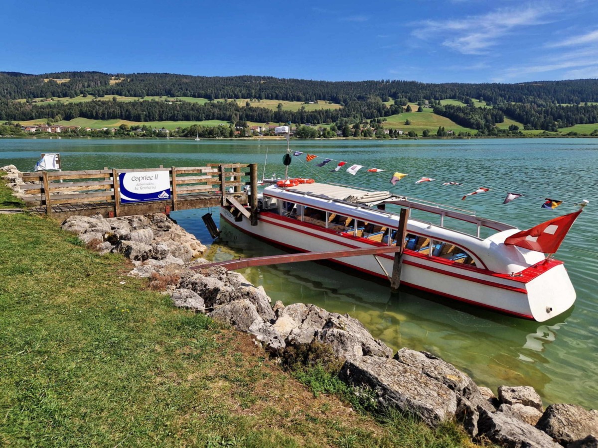 Le Caprice II au débarcadère du Rocheray.