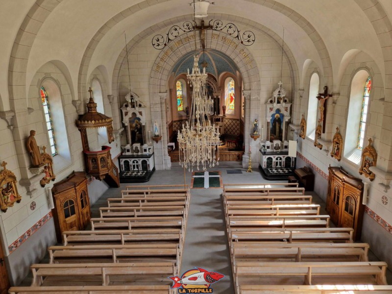 Église de Montbovon, intérieur