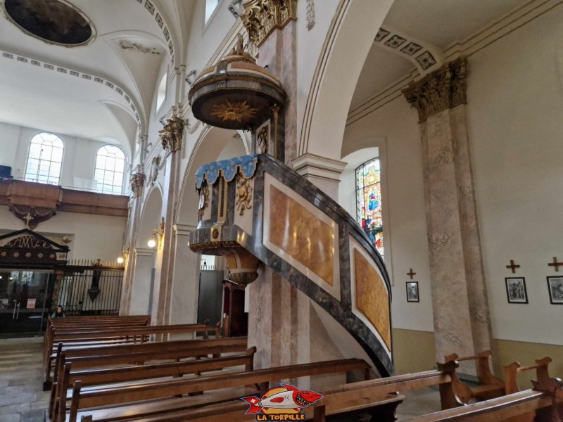 Chaire, basilique Notre-Dame de Fribourg