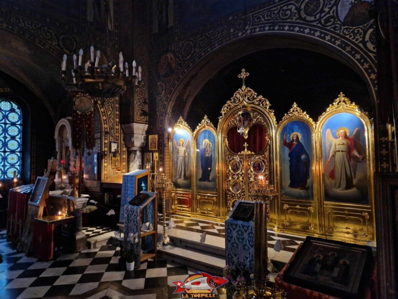 intérieur L'Église orthodoxe de Vevey ou église de la Sainte Mégalomartyre Barbara