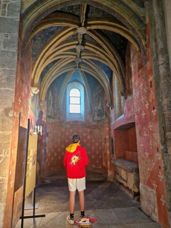 La chapelle de Grailly à l'architecture gothique. Abbatiale de Payerne, canton de Vaud.