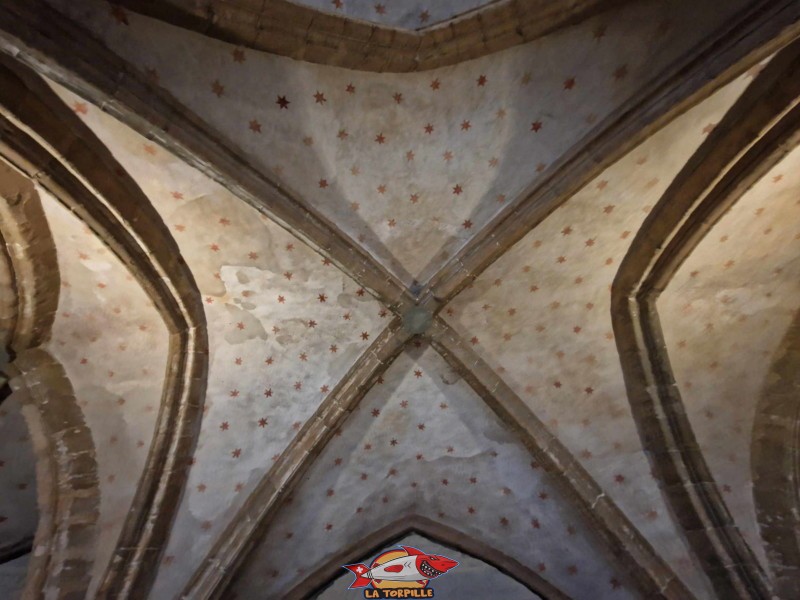 Le plafond de la salle capitulaire. Abbatiale de Payerne, canton de Vaud.