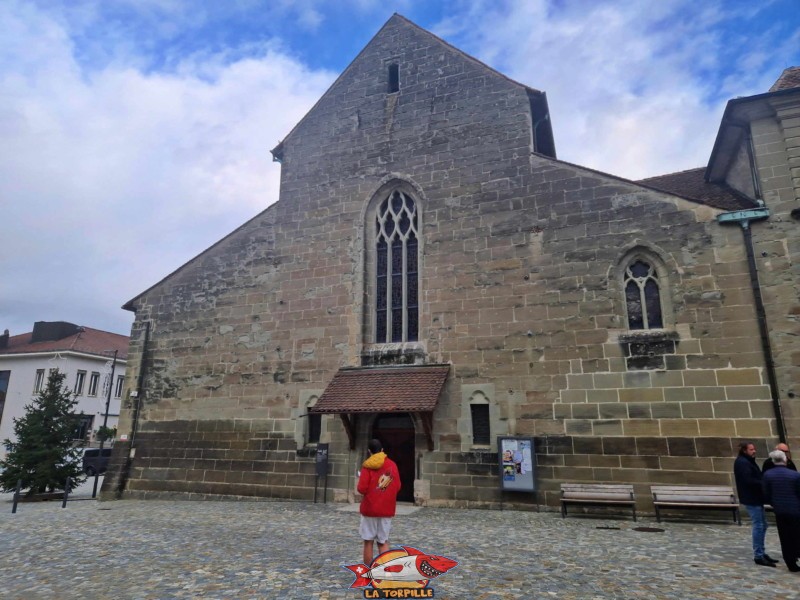 L'entrée de l'église paroissiale. Abbatiale de Payerne, canton de Vaud.
