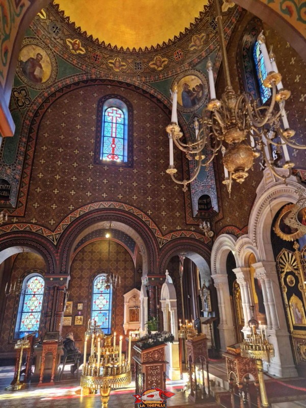 Nef, Intérieur, Eglise orthodoxe russe de Genève.