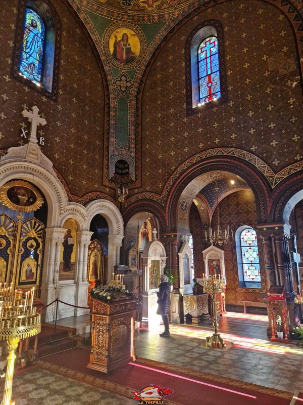 Nef, Intérieur, Eglise orthodoxe russe de Genève.