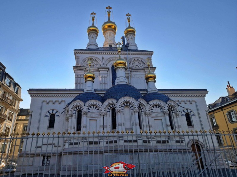 Côté nord-est, Eglise orthodoxe russe de Genève, Rue Charles-Sturm.