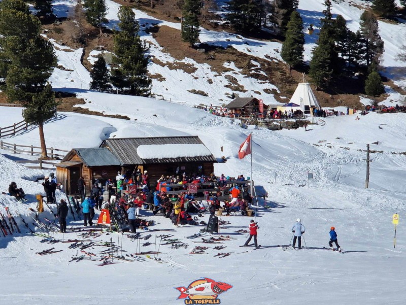 Hameau les Clèves, buvette, station de ski, luge, siviez, nendaz