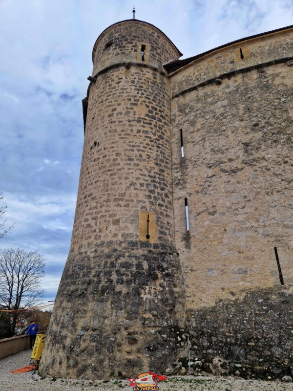 La tour nord-ouest (T2). Château de Grandson, Région Jura-Nord vaudois, Vaud, Suisse