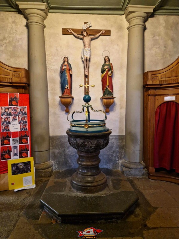 Confessionnaux. Collégiale Saint-Laurent d'Estavayer-le-Lac, église catholique, broye, canton de Fribourg.