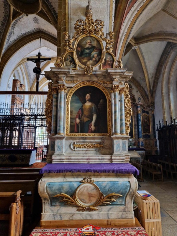 Autels. Collégiale Saint-Laurent d'Estavayer-le-Lac, église catholique, broye, canton de Fribourg.