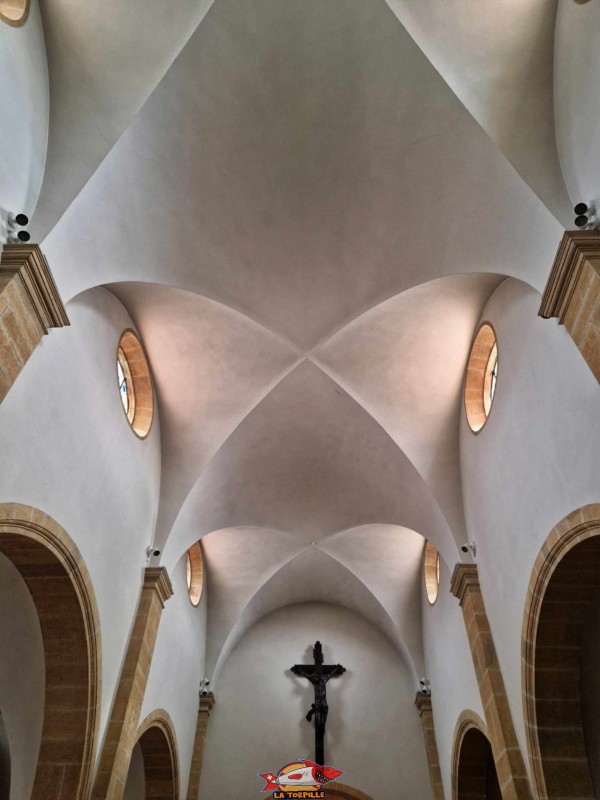 Plafond. Église. Monastère des Dominicaines, Estavayer-le-Lac, Broye, Canton de Fribourg.