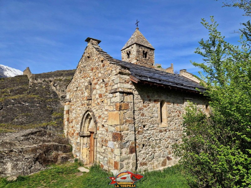 La chapelle est fermée au public. Forteresse, château, basilique de Valère, Sion, Valais.