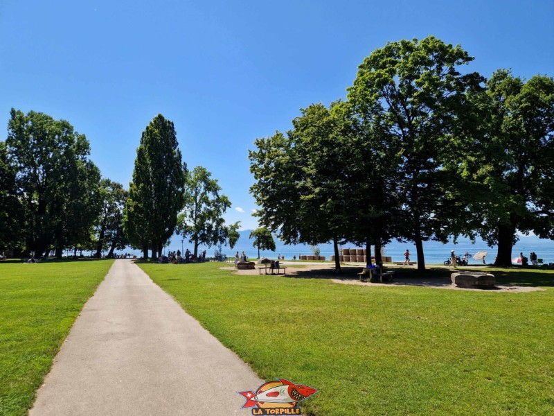 Parc Louis Bourget. Plage de Vidy - Lausanne